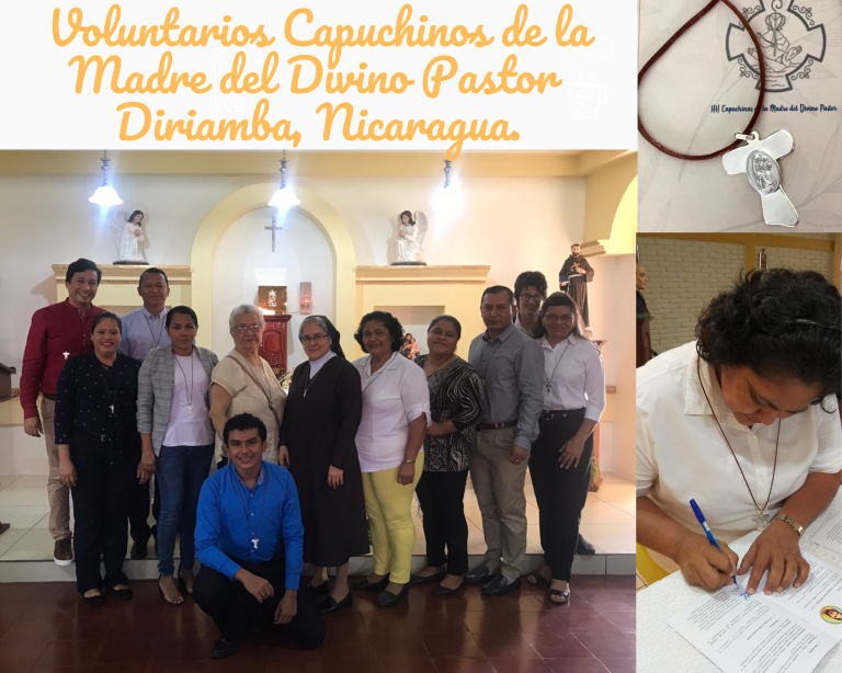 Consagración de los Voluntarios Capuchinos de la Madre del Divino Pastor. Diaramba, Nicaragua.